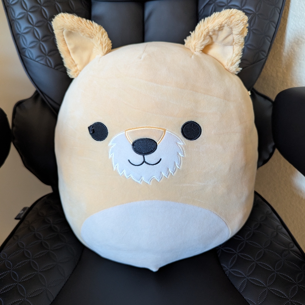 Squishmallows Tan and White Dog Plush
